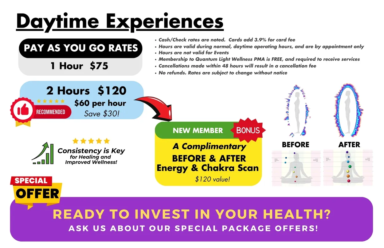 Quantum Light Wellness Daytime Experience